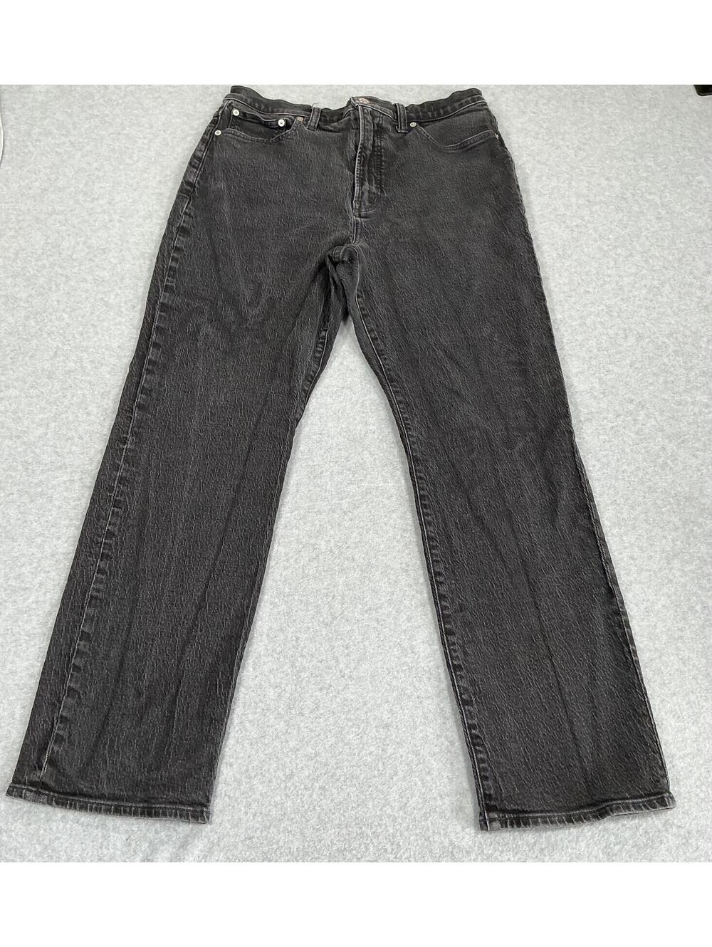 Madewell 90s Straight Black Wash Jeans Women’s Size 31 High Rise‎